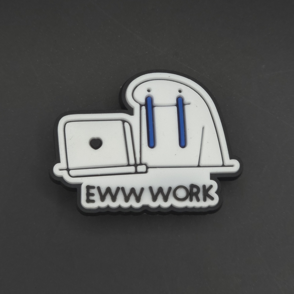 (5/$15) Eww Work Croc Charm